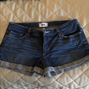 Paige cuffed denim shorts